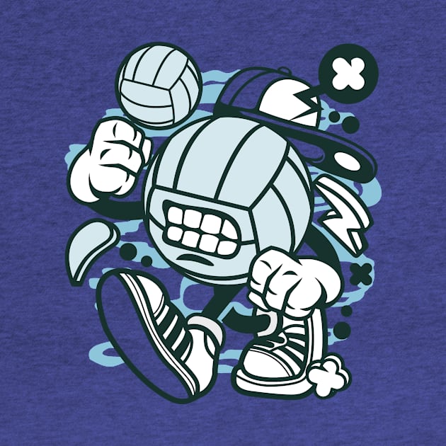 Angry volleyball player by Superfunky